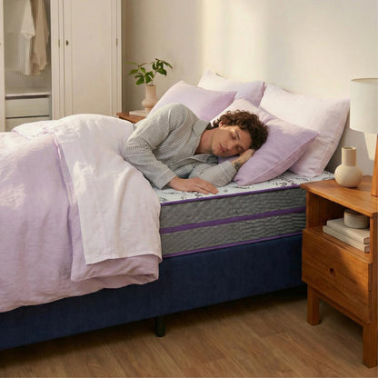 Cama Box Com Colchão Solteiro D45 Ortovip 88x188x61 Extra firme Smartz