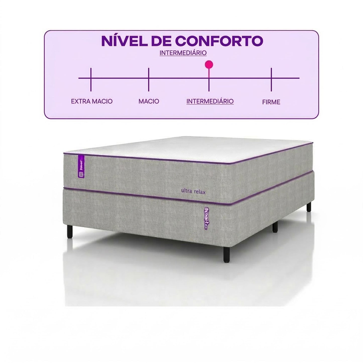 Cama Box Solteirão com Colchão D33 138x188  Green Premium
