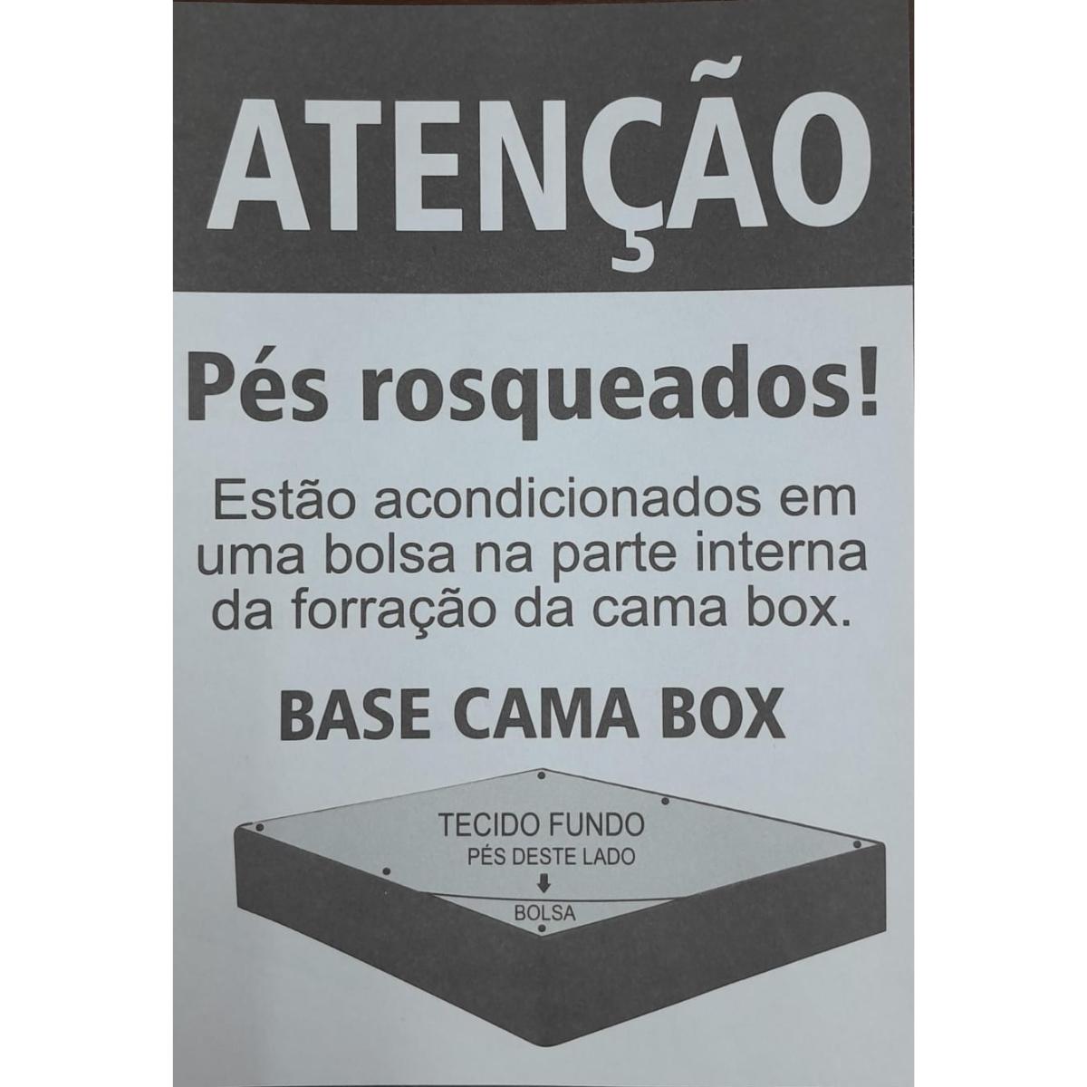 Cama Box Solteiro Conjugado Espuma 88x188x54 Plumatex