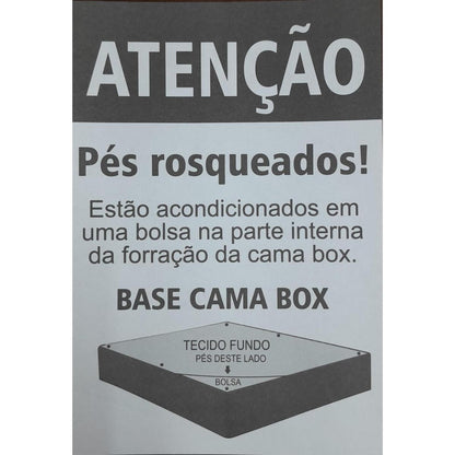 Cama Box Solteiro Conjugado Espuma 88x188x54 Plumatex