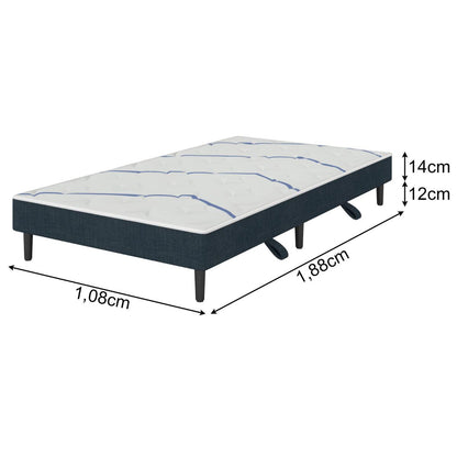 Bicama Box Auxiliar Standard 108x198x25 Plumatex