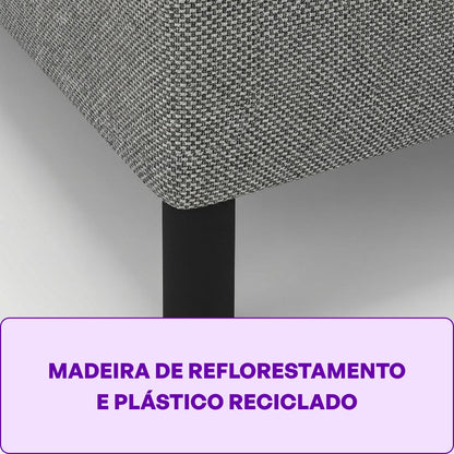 Cama Box com Colchão Solteiro Acction D33 88X188 Smartz