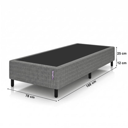 Cama Box Solteiro com Colchão D33   Ortovip  78x188x55 Smartz