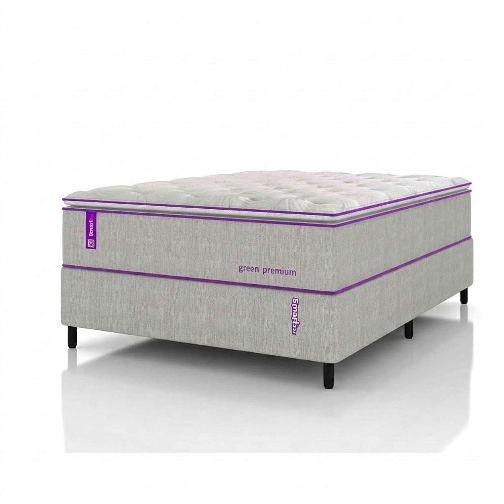 Cama Box Solteirão com Colchão D33 138x188  Green Premium