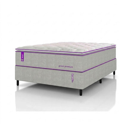 Cama Box Solteirão com Colchão D33 138x188  Green Premium