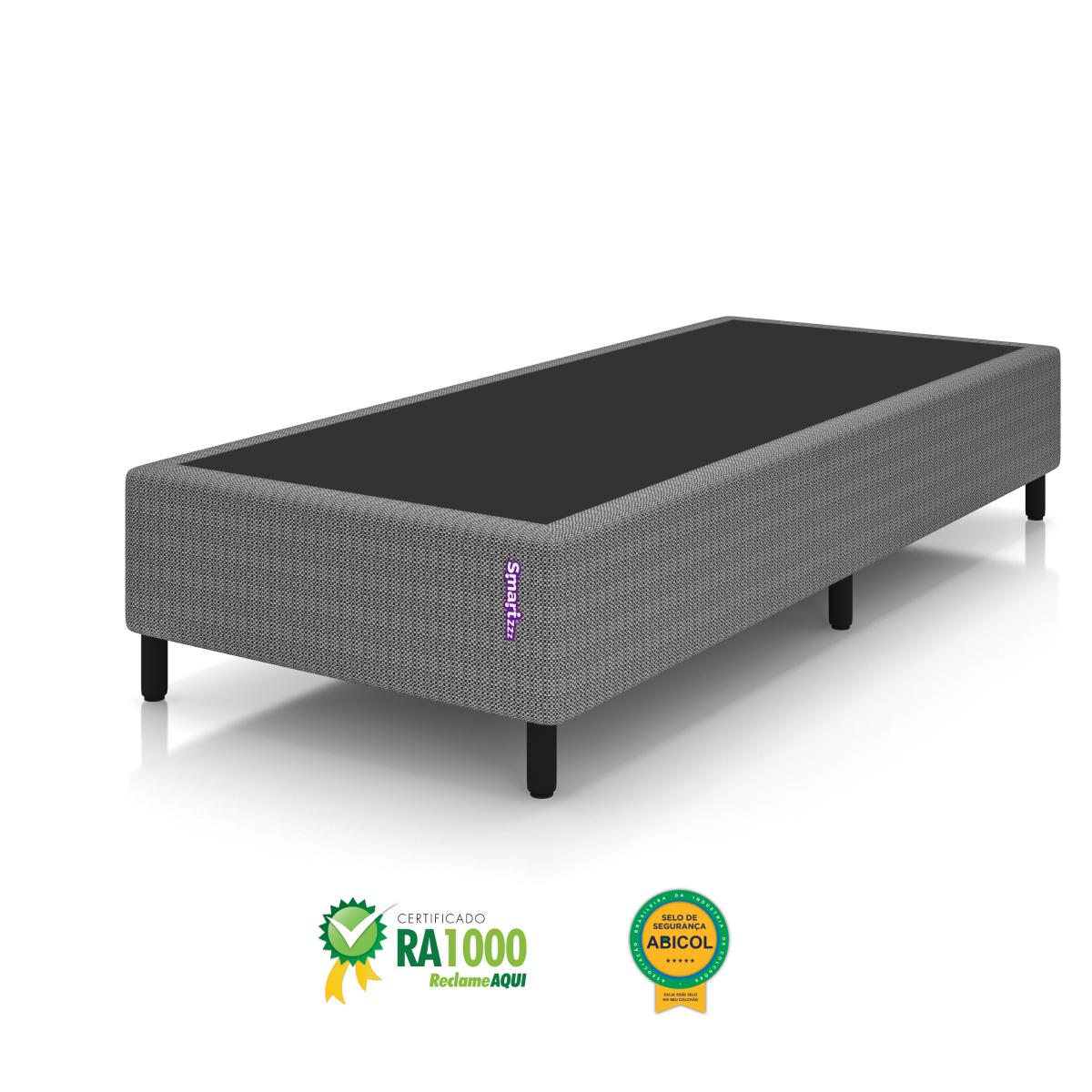 Cama Box com Colchao Solteiro D33 Acction 78x188x  Smartz