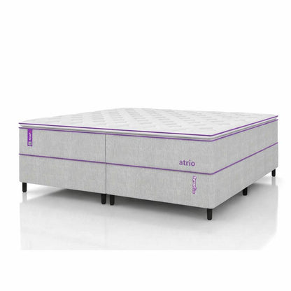 Cama Box King Com Colchão D26/D28 193x203 ATRIO Smartz