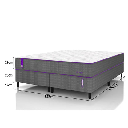 Cama Box Queen Molas Pocket Denver Smartz