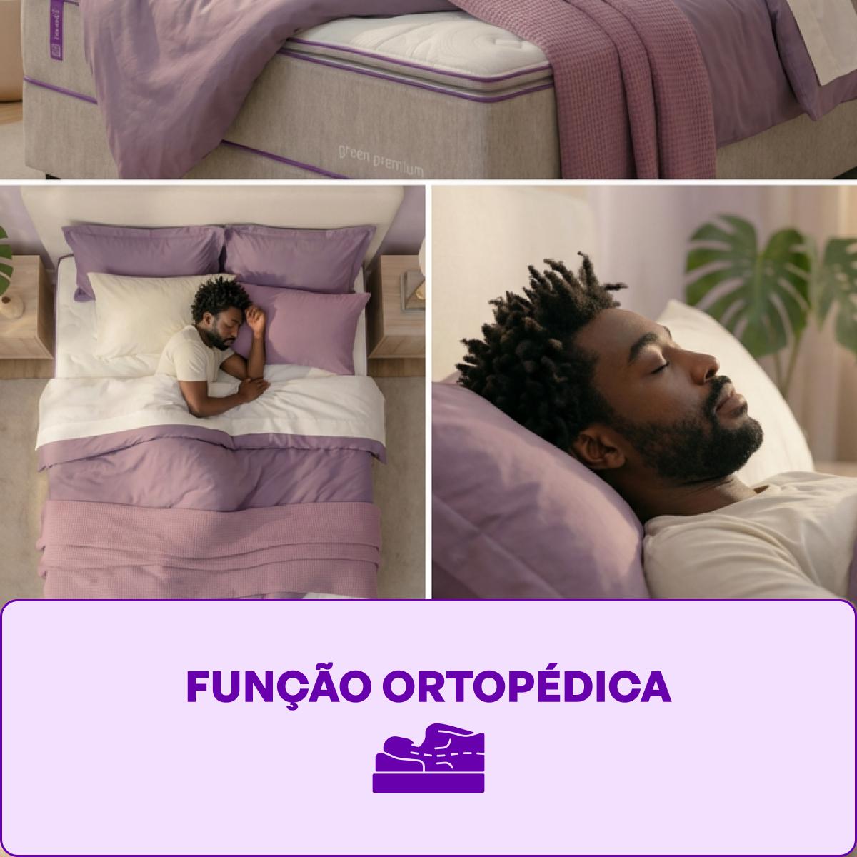 Cama Box Solteirão com Colchão D33 138x188  Green Premium