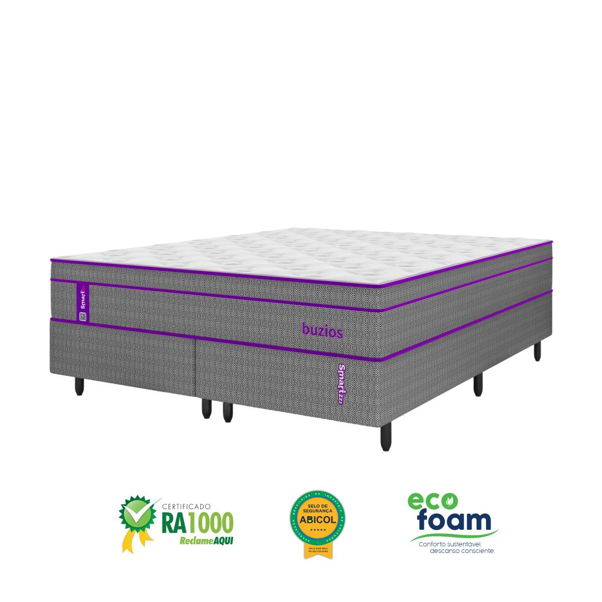 Cama Box Queen Molas Pocket Búzios Smartz