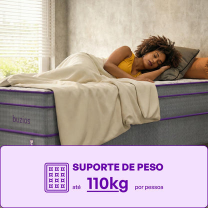 Colchão Solteiro Mola Pocket 188x88x25 Búzios Smartz