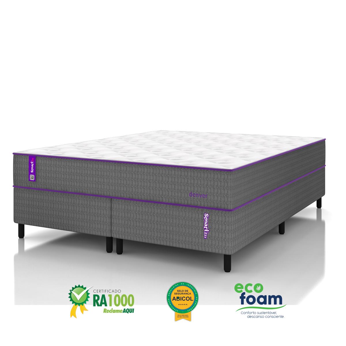 Cama Box Queen Molas Pocket Denver Smartz