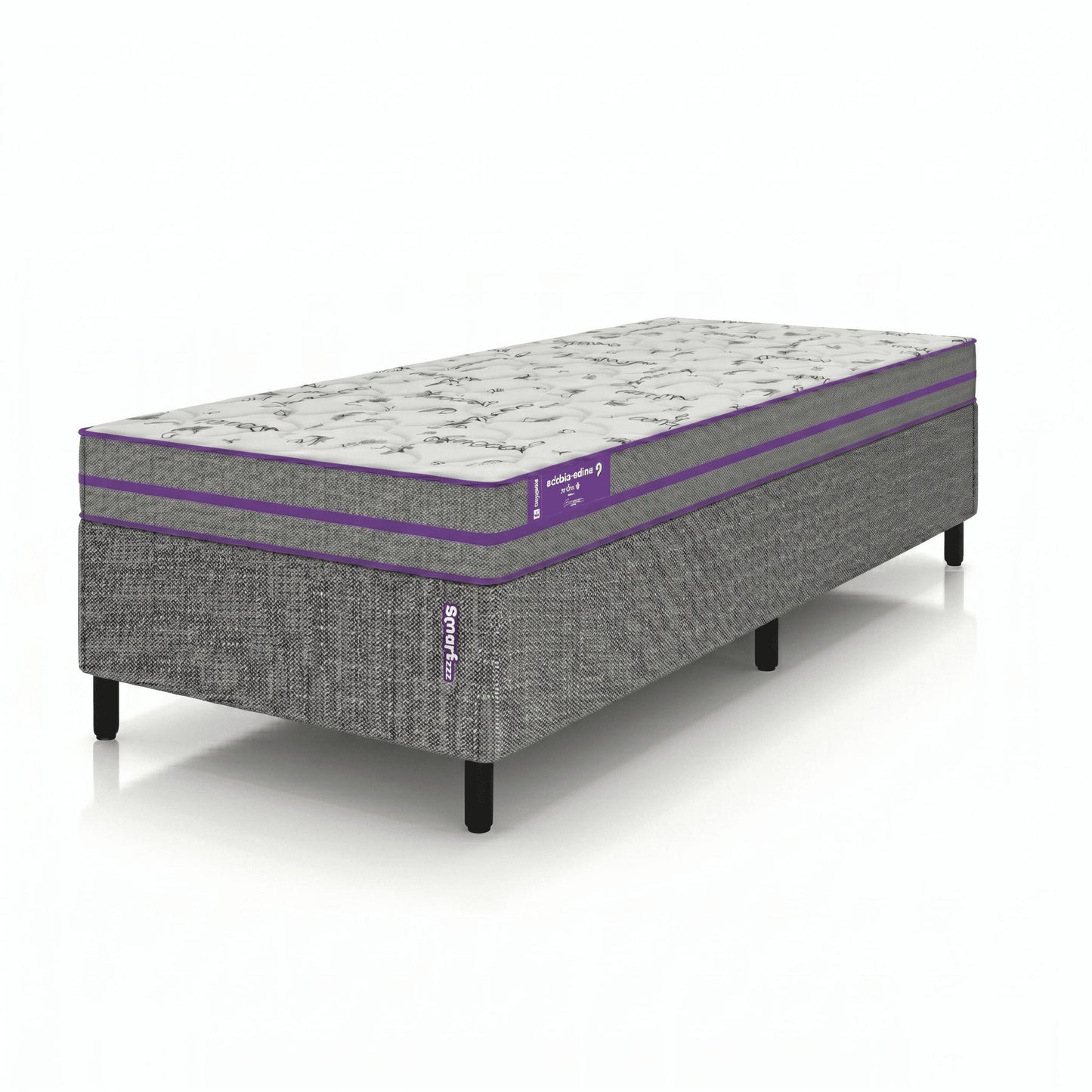Cama Box Solteiro com Colchão D33   Ortovip  78x188x55 Smartz