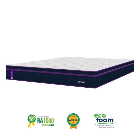 Colchão Queen Molas Ensacadas Detroit 158x198x30 Smartz