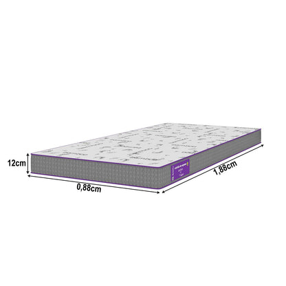 Cama Box  com Colchão Solteiro D28   Acction 88x188 Smartz