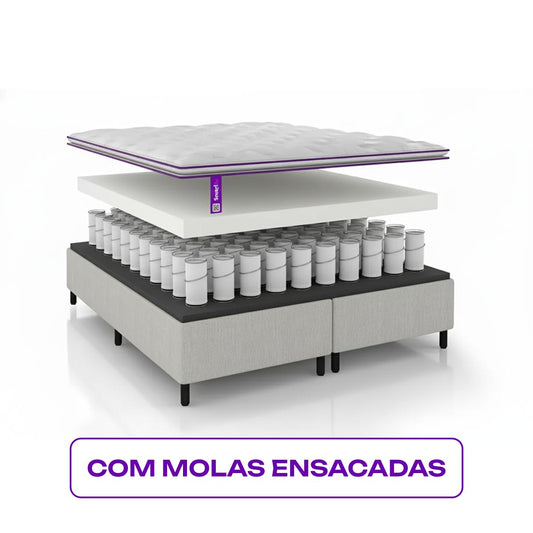 Cama Box Solteiro Molas Denver Smartz