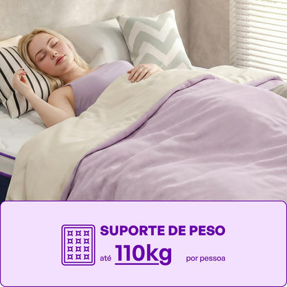 Cama Box Solteirão com Colchão 108x198 Dallas Smartz