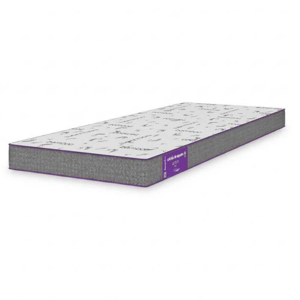 Cama Box Solteiro Smartz Acction D20 188x78 Cinza Macio