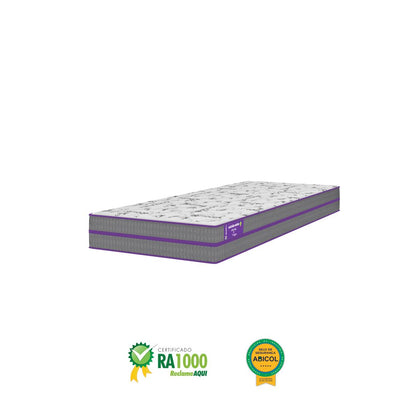 Cama Box Solteiro com Colchão D33   Ortovip  78x188x55 Smartz