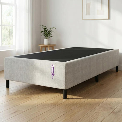 Cama Box Casal Bege 138x188x25 Jaquard Cayambe Smartz