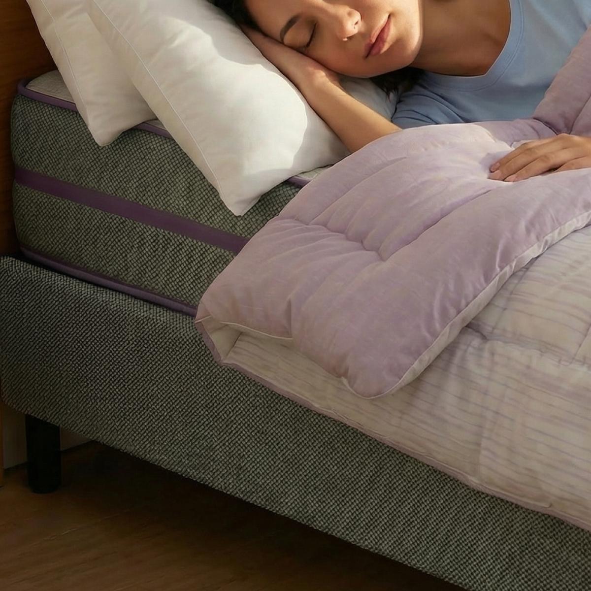 Cama Box Solteiro com Colchão D33   Ortovip  78x188x55 Smartz