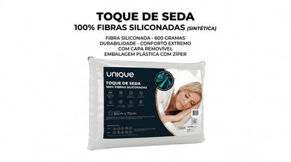 Travesseiro Fibras Siliconadas 50x70  Hipercal 400 Fios