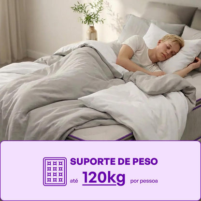 Cama box com Colçhão Casal D33 Atrio 138x188 + Cama Pet 80X60 Smartz