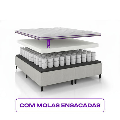 Colchão Solteiro Mola Pocket 188x88x25 Búzios Smartz