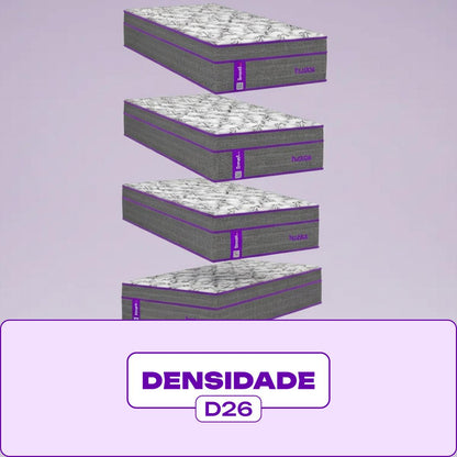 Colchão Casal Molas Ensacadas AG D80 138x188x25 BÚZIOS Smartz