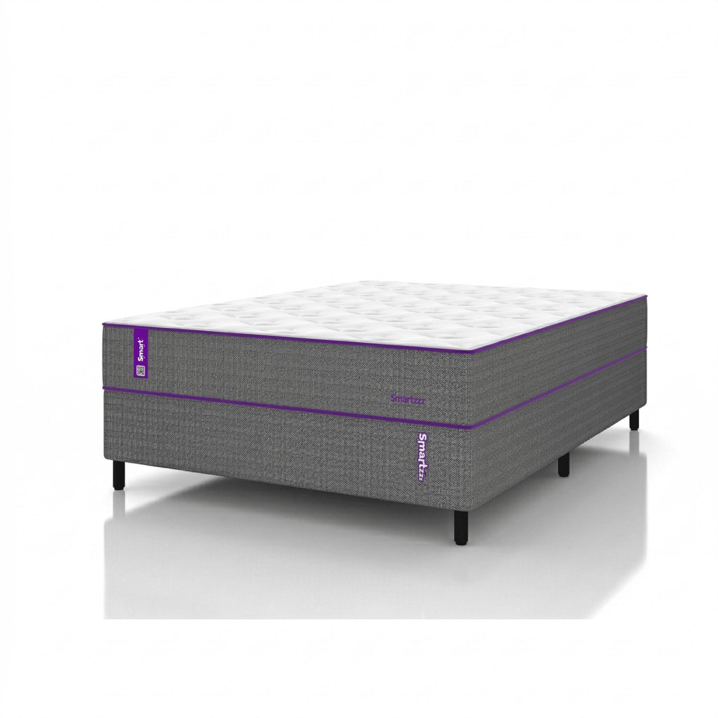 Cama Box Casal Denver Molas Pocket  138cm x 188cm  Smartz