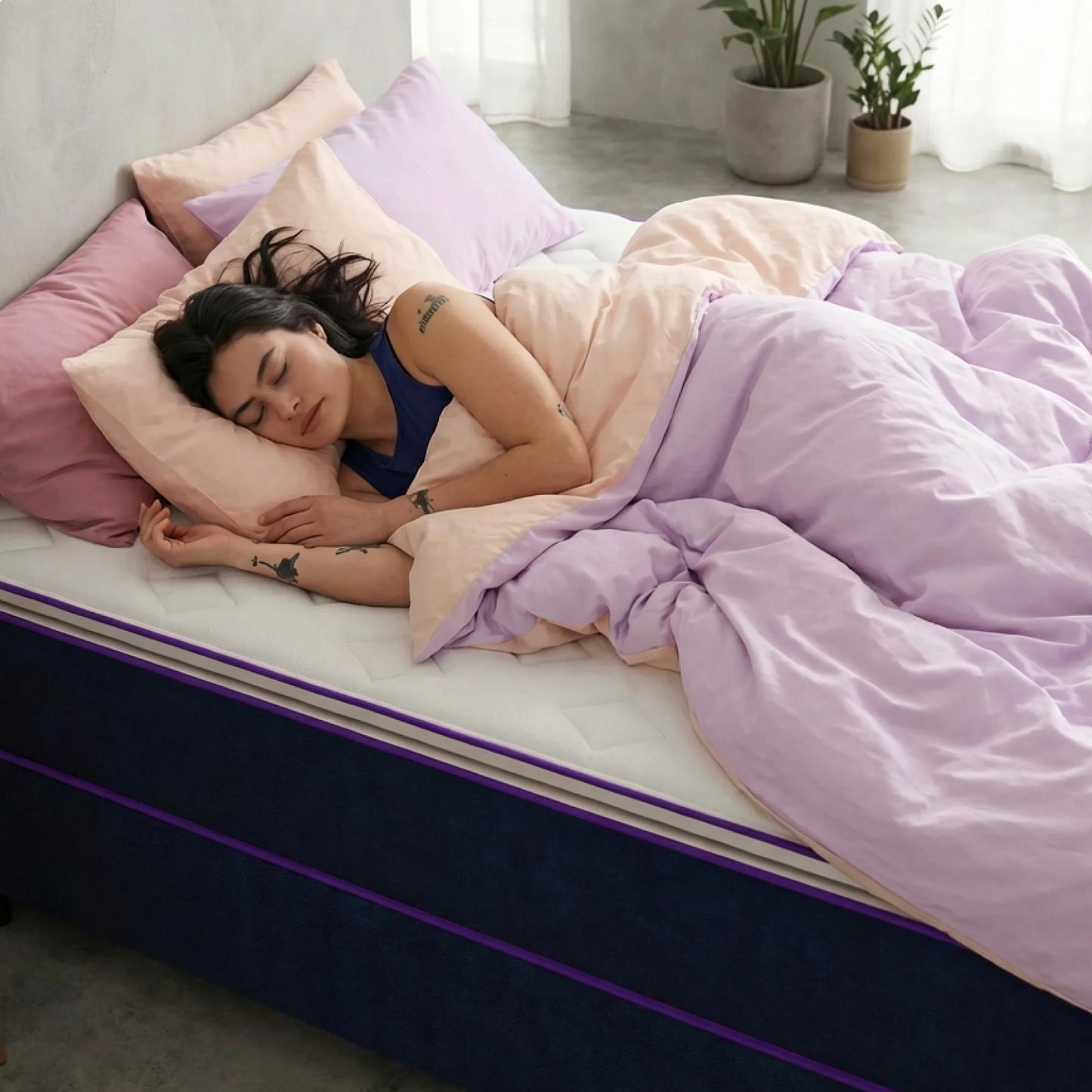 Cama Box Solteiro Com Colchão Molas Ensacada D28 88x188 Eurospring  Smartz
