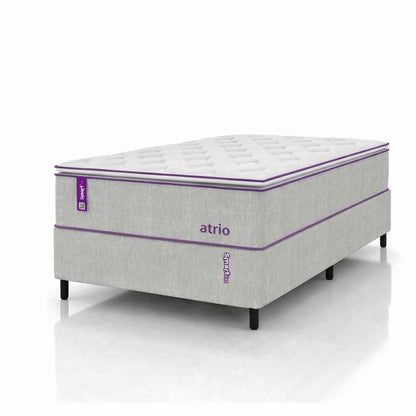 Cama Box Com Colchão Solteirão D26/D28 108 X 198  ATRIO Smartz