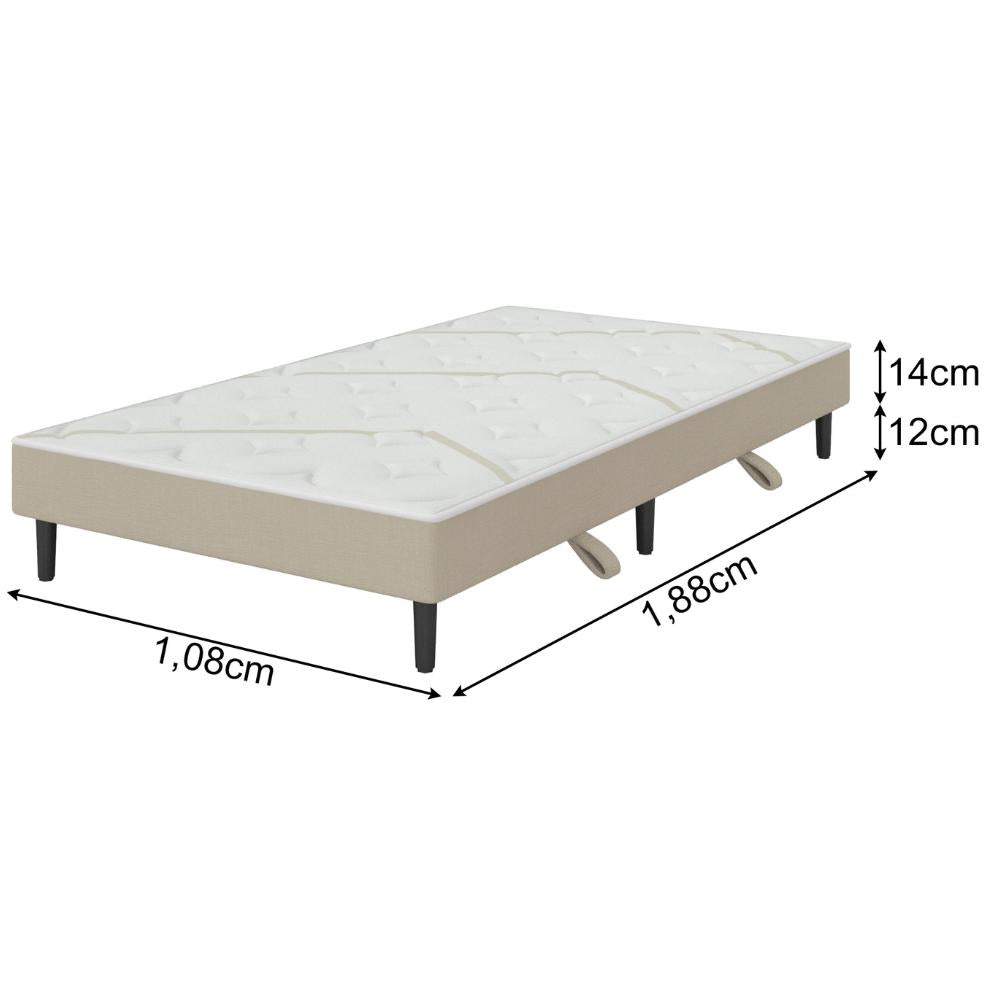 Bicama Box King Para Otimizar Espaço 108x198x25 Plumatex