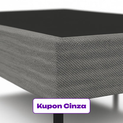 Cama Box Com Colchão Solteiro D45 Ortovip 88x188x61 Extra firme Smartz