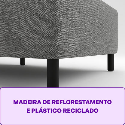 Cama Box com Colchão  Solteiro  D20 Acction  88x188 Smartz