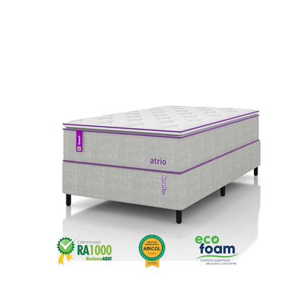 Cama Box Com Colchão Solteirão D26/D28 108 X 198  ATRIO Smartz
