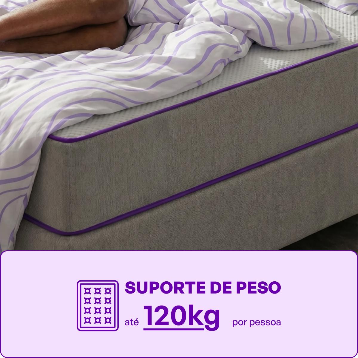 Cama Box Solteiro Bege 88x188x25 Jaquard Cayambe Smartz