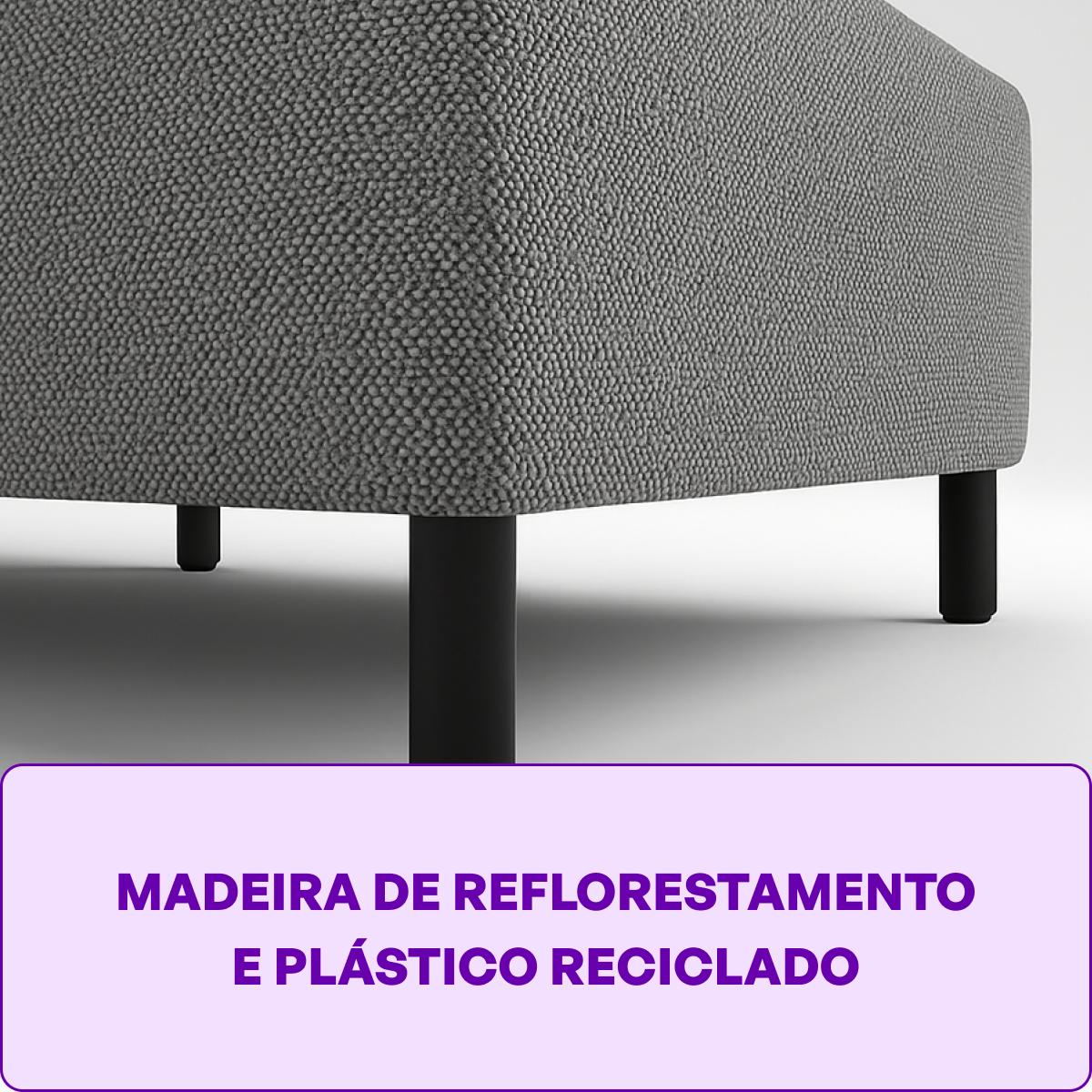 Cama Box com Colchão  Solteiro Molas  188x88x62   Búzios  Smartz