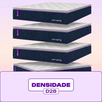 Cama Box Solteiro Com Colchão Molas Ensacada D28 88x188 Eurospring  Smartz