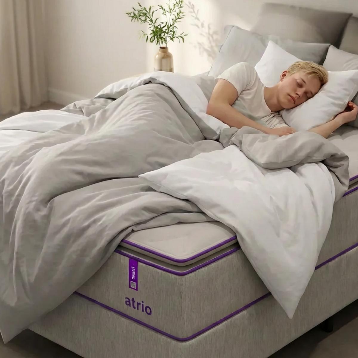Cama Box  Queen com Colchão D26/D28 158x198 ATRIO Smartz