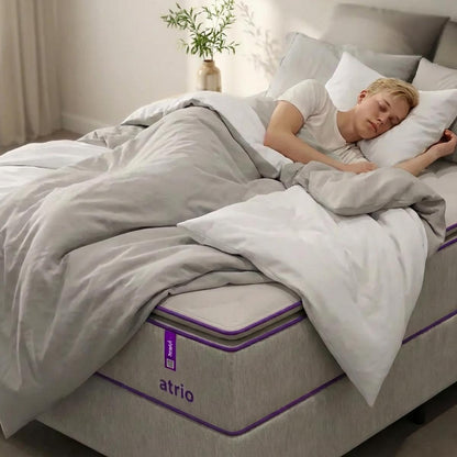 Cama Box  Queen com Colchão D26/D28 158x198 ATRIO Smartz
